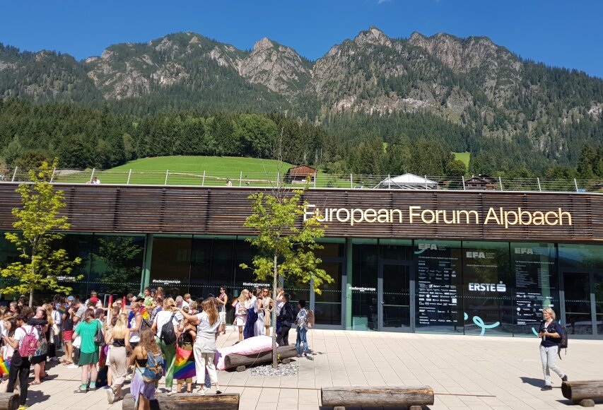 On strengthening civil society at the European Forum Alpbach in Austria