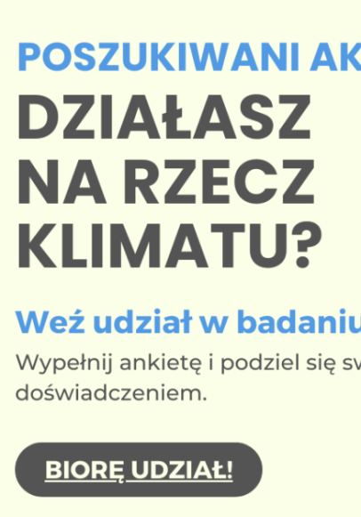 Badanie ankietowe aktywizmu klimatycznego w Polsce
