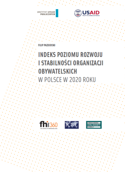 Indeks Poziomu Rozwoju i Stabilności Organizacji Obywatelskich w Polsce w 2020 roku